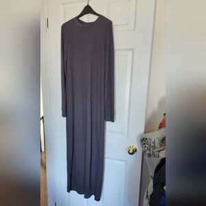 Old navy gray long dress with slit